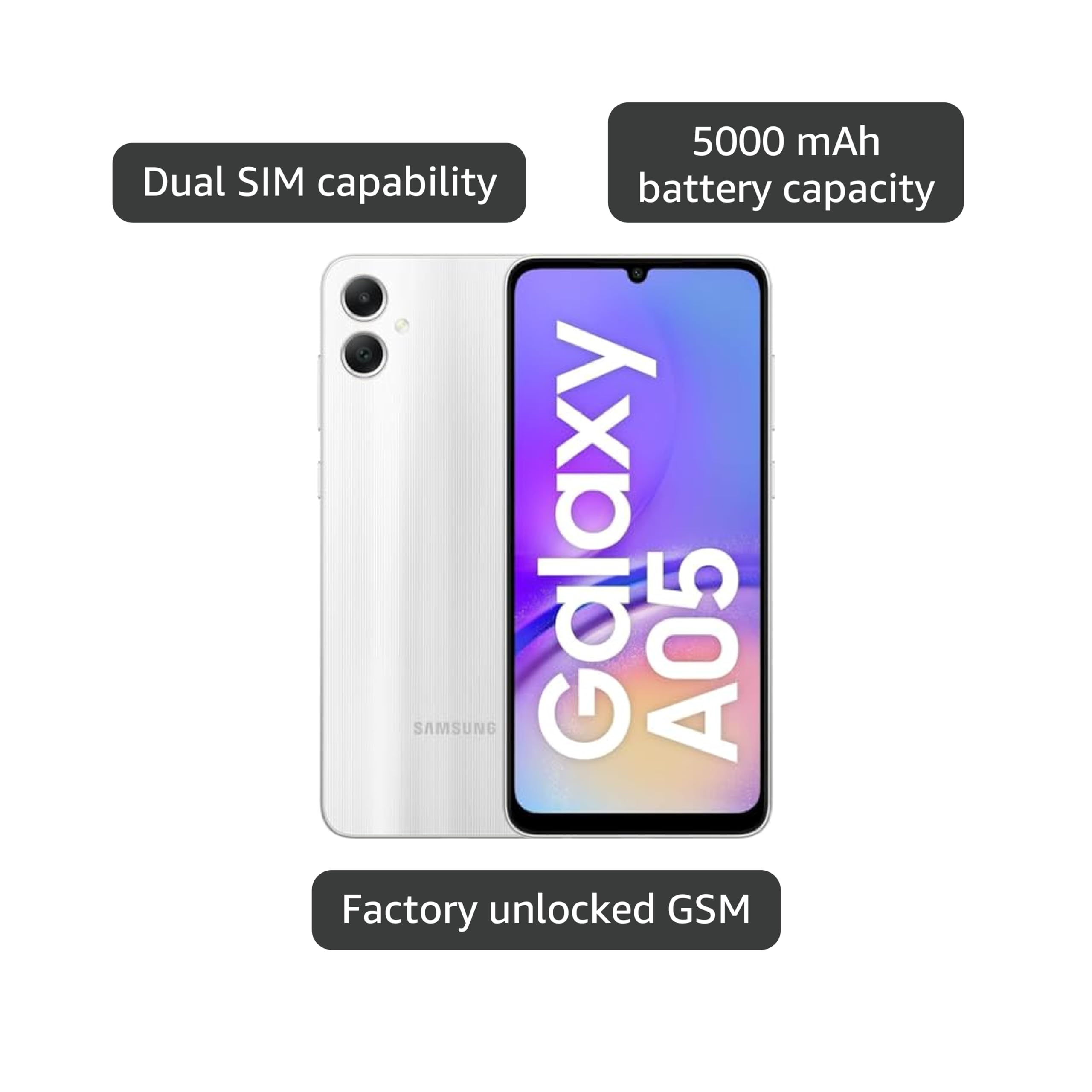 Samsung Galaxy A05 　4GB 64gb 2台セット Amazon.com: Samsung Galaxy A05 A065M 64GB Dual-SIM GSM Unlocked